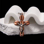 Collier pendentif amulette religieuse croix simple