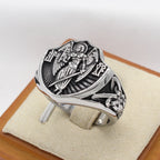 Bague Rétro Protection & Force Saint Michel Archange Gardien
