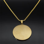 Collier pendentif de bénédiction sacrée Saint Michel Protège-nous, style classique