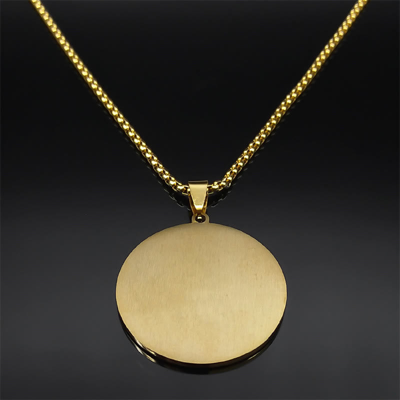Collier pendentif de bénédiction sacrée Saint Michel Protège-nous, style classique