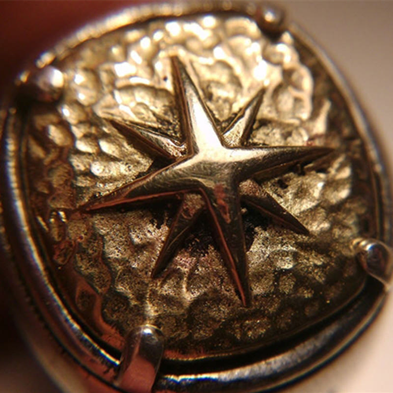 Bague de Bénédiction Sacrée Croix Étoile de Bethléem Style Classique