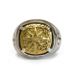 Bague de Bénédiction Sacrée Croix Étoile de Bethléem Style Classique
