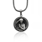 Collier style classique Sainte Marie Mère de Dieu priez pour nous pauvres pécheurs