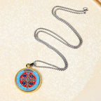 Collier pendentif exorcisme et foi, symbole de Saint Benoît, style rétro, 2 couleurs