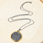 Collier pendentif exorcisme et foi, symbole de Saint Benoît, style rétro, 2 couleurs