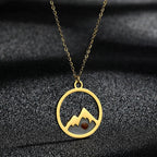Collier pendentif graine de moutarde de foi style moderne