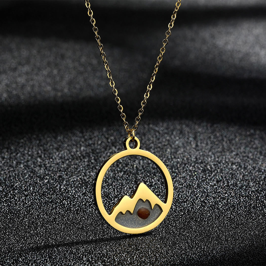 Collier pendentif graine de moutarde de foi style moderne