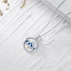 Collar con colgante de mostaza estilo clásico "Con fe todo es posible"