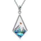 Collier pendentif « La foi déplace des montagnes » style moderne avec graine de moutarde