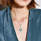Collier pendentif « La foi déplace des montagnes » style moderne avec graine de moutarde