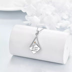 Collier pendentif « La foi déplace des montagnes » style moderne avec graine de moutarde