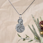 Collar Colgante Clásico con Símbolo de Fe de la Virgen y el Niño