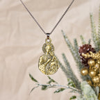 Collar Colgante Clásico con Símbolo de Fe de la Virgen y el Niño