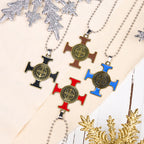 Collier Pendentif de Protection Croix de Saint Benoît Style Classique