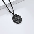 Collier avec pendentif classique Saint Michel Archange Éphésiens 6:10