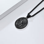 Collier avec pendentif classique Saint Michel Archange Éphésiens 6:10
