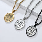Collier avec pendentif classique Saint Michel Archange Éphésiens 6:10