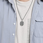 Collier avec pendentif classique Saint Michel Archange Éphésiens 6:10