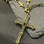 Collier pendentif croix de la Salavation, style moderne