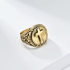 Bague robuste style minimaliste, foi divine