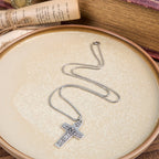 Collier pendentif Jésus et ses brebis le bon berger de style rétro