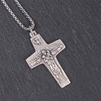Collier pendentif Jésus et ses brebis le bon berger de style rétro