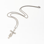 Exclusivo Crucifijo Artesanal de Jesús con Colgante de Collar de Bendición de Ángeles