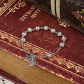 Medalla Milagrosa y Crucifijo Pulsera Casual Sencilla Ajustable