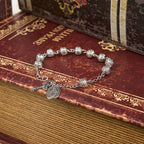 Medalla Milagrosa y Crucifijo Pulsera Casual Sencilla Ajustable