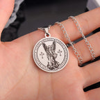 Collier médaillon Archange Saint Michel - Connectez-vous avec les Gardiens Célestes