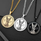 Collier médaillon Archange Saint Michel - Connectez-vous avec les Gardiens Célestes