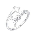 Bague Jésus et Croix : Un témoignage de foi simple mais profond