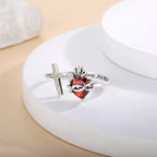 Bague Sacré-Cœur de Jésus : Avec Dieu, tout est possible
