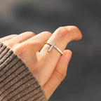 Croix en Argent 925 et Bague "Trust God" : Symboles d'Espoir