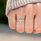 Croix en Argent 925 et Bague "Trust God" : Symboles d'Espoir