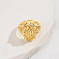 El Anillo de Nuestra Señora de Guadalupe de Estilo Vintage y Clásico: Un Homenaje Atemporal a la Fe y la Elegancia