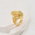 El Anillo de Nuestra Señora de Guadalupe de Estilo Vintage y Clásico: Un Homenaje Atemporal a la Fe y la Elegancia