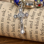 Pulsera de cuentas cloisonné azules hecha a mano con la bendición divina: Un símbolo de fe