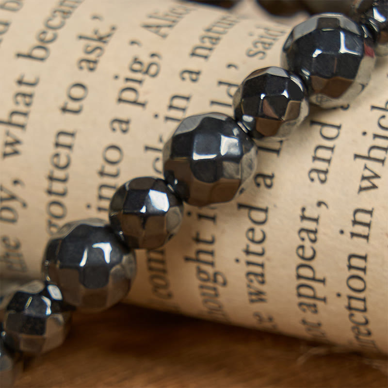 Jérusalem : Bracelet inspiré de la pierre noire brillante — Un symbole de foi