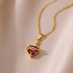 Collar de cruz de amor moderno y minimalista: una impresionante fusión de diseño contemporáneo y simbolismo atemporal