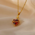 Collar de cruz de amor moderno y minimalista: una impresionante fusión de diseño contemporáneo y simbolismo atemporal