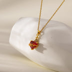 Collar de cruz de amor moderno y minimalista: una impresionante fusión de diseño contemporáneo y simbolismo atemporal