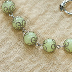 Chapelet Perles Vertes Lumineuses Bracelet : Douce Lumière de Foi