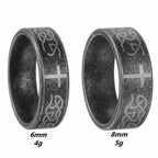 Bague artisanale en argent 925 vieilli avec nœud et croix celtiques : expression d'une identité fidèle