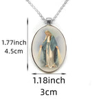 Pendentif Miraculeux Vierge Marie Bénie Médaille Miraculeuse Collier