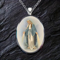 Pendentif Miraculeux Vierge Marie Bénie Médaille Miraculeuse Collier