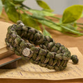 Pulsera de Paracord de San Benito, Estilo Vintage, Duradera y Hecha a Mano
