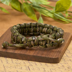 Pulsera de Paracord de San Benito, Estilo Vintage, Duradera y Hecha a Mano