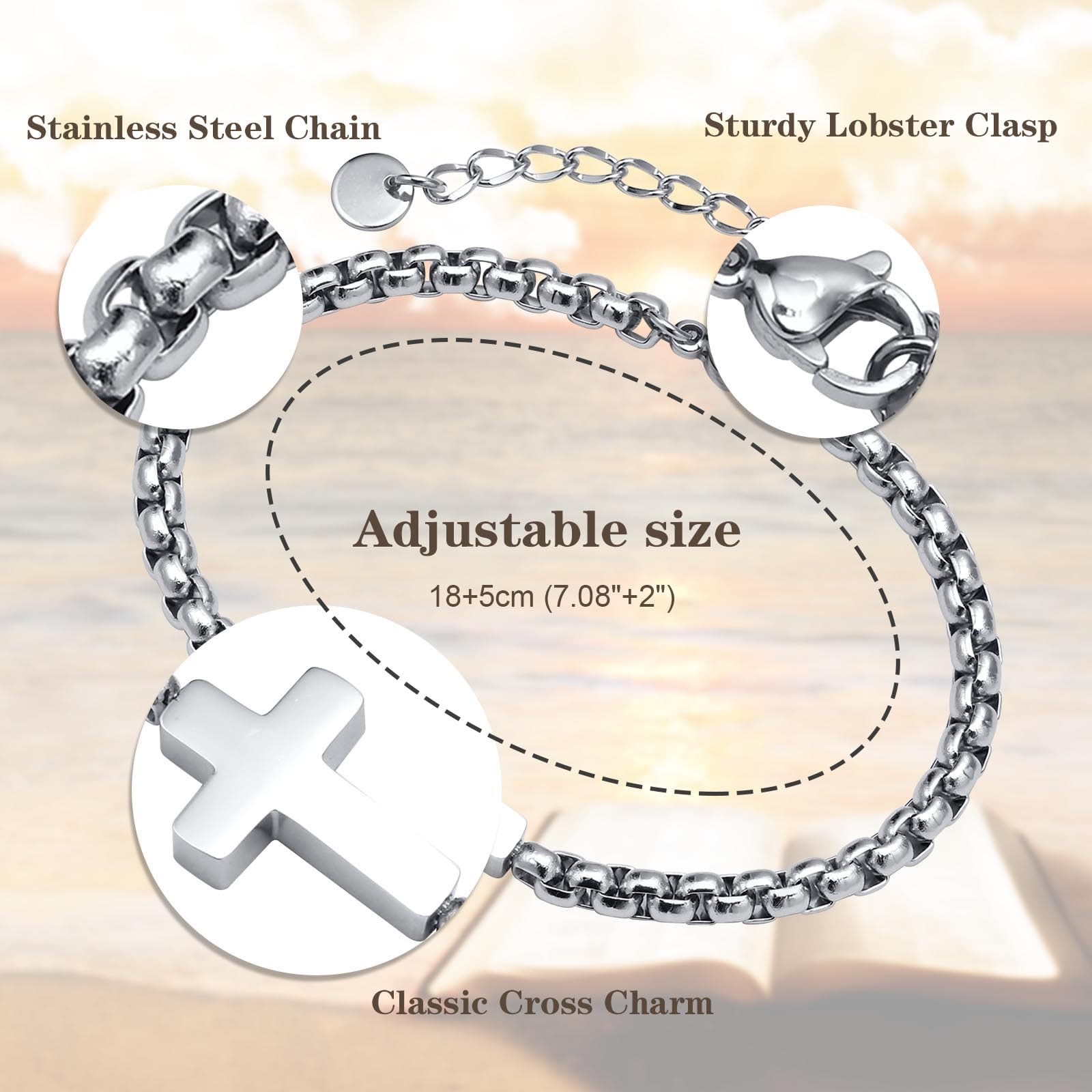 Bracelets minimalistes chaîne croisée : Deux couleurs avec carte de vœux