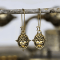 Boucles d'oreilles pendantes Cœur Sacré style vintage : Bijoux Foi et Dévotion VIP
